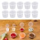 25pcs 60ML Disposable Plastic Dessert Cups Portion Transparent Baking Jelly Yogurt Dessert Ice Cream Cup kitchen Food Container