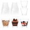 25pcs 60ML Disposable Plastic Dessert Cups Portion Transparent Baking Jelly Yogurt Dessert Ice Cream Cup kitchen Food Container